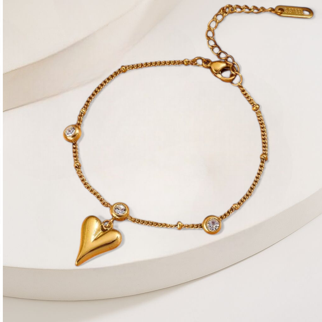 18k Heart Bracelet