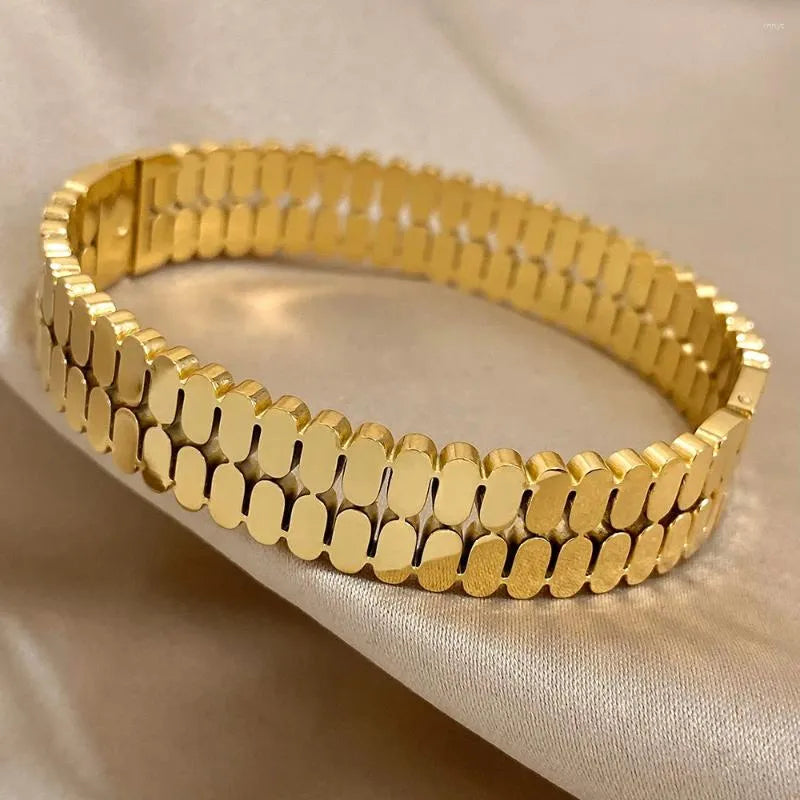 TileWeave Gold Bracelet
