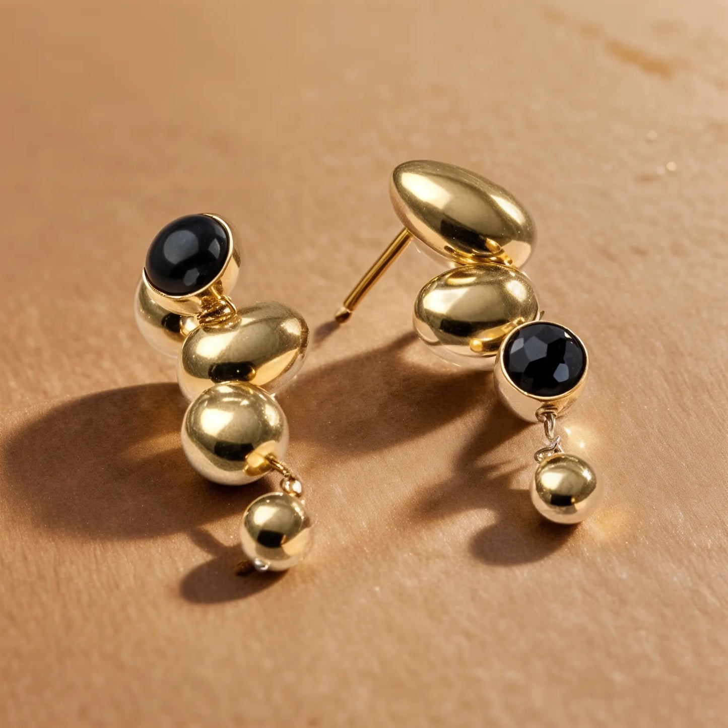 Black Blues Earrings