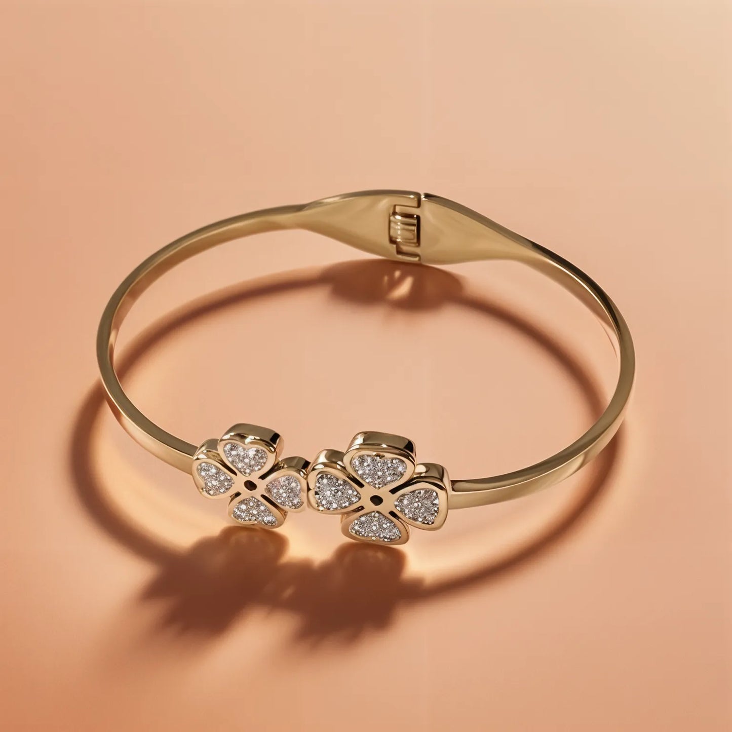 Golden Heart Bangle