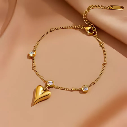 18k Heart Bracelet
