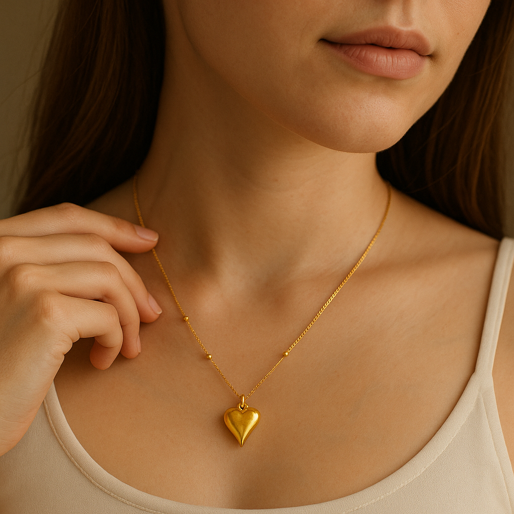 18k Heart pendant