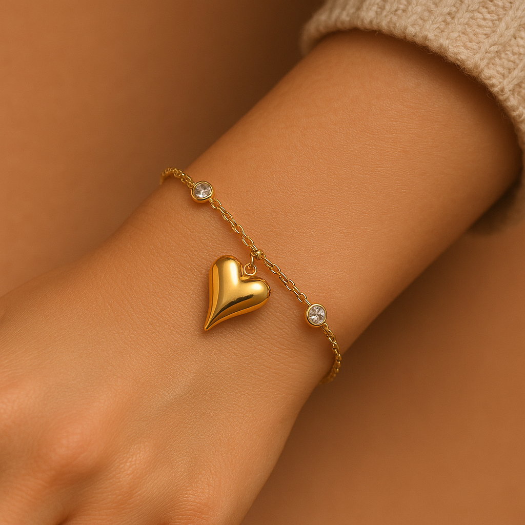 18k Heart Bracelet